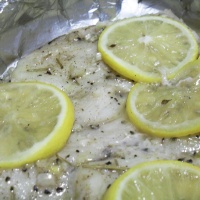 Baked Fish with Lemon and Rosemary