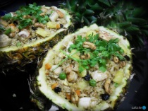 Khao Ob Sapparod (Thai Pineapple Rice) by Catzie and Jenny